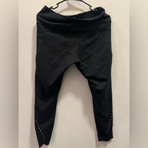 Danskin Black Active Leggings with Stud Detail – Size L - Picture 1 of 3